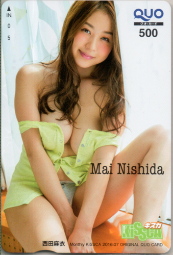 西田麻衣 月刊キスカ/KiSSCA 2016年7月号 クオカード