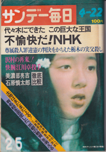  サンデー毎日 1973年4月22日号 (52巻 17号 通巻2852号) 雑誌