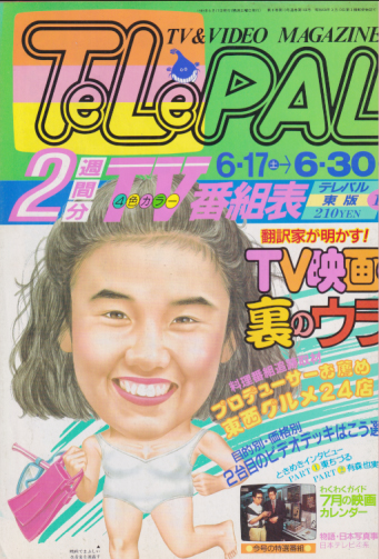  テレパル/telepal 1989年6月17日号 (166号) 雑誌