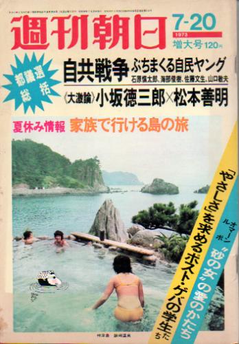  週刊朝日 1973年7月20日号 (78巻 31号 通巻2856号) 雑誌