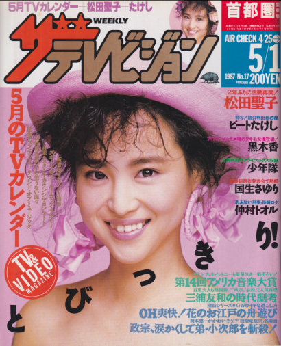  週刊ザテレビジョン 1987年5月1日号 (No.17) 雑誌