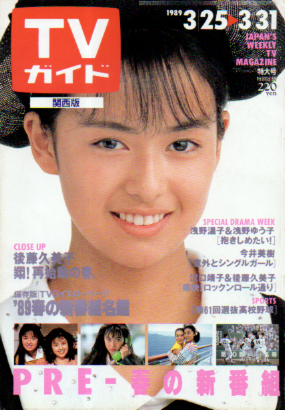  TVガイド 1989年3月31日号 (1369号/※関西版) 雑誌