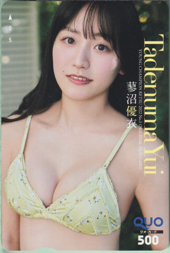 蓼沼優衣(たでぬまゆい) ヤングチャンピオン烈 2022年1月号 (No.1) クオカード