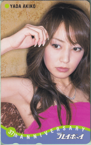 矢田亜希子 週刊プレイボーイ テレカ