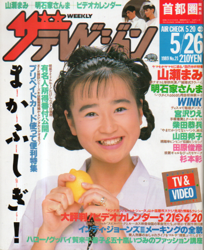  週刊ザテレビジョン 1989年5月26日号 (No.21) 雑誌