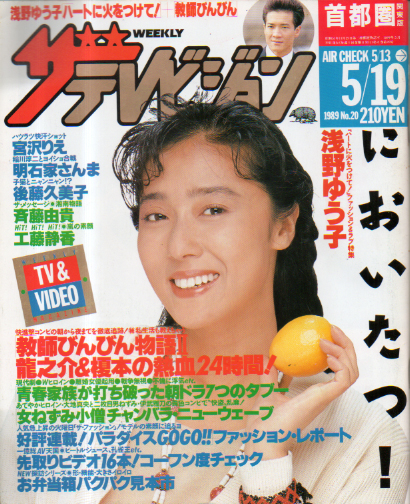  週刊ザテレビジョン 1989年5月19日号 (No.20) 雑誌