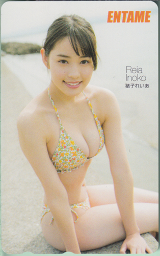 猪子れいあ ENTAME (エンタメ) テレカ