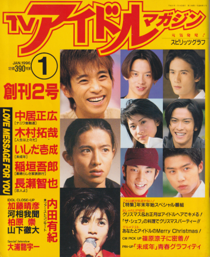  TVアイドルマガジン 1996年1月号 (創刊2号) 雑誌