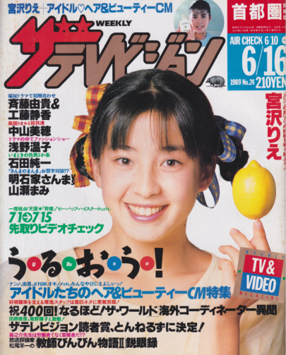  週刊ザテレビジョン 1989年6月16日号 (No.24) 雑誌