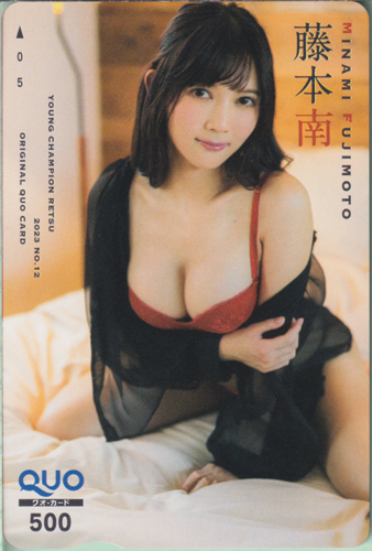 藤本南 ヤングチャンピオン烈 2023年12月号 クオカード