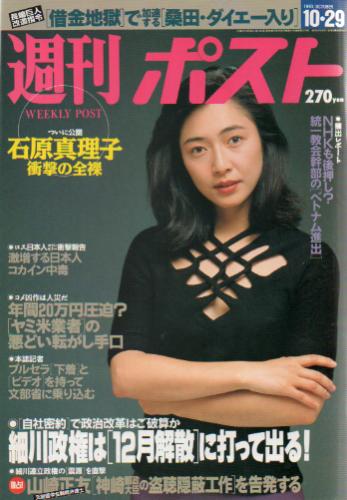  週刊ポスト 1993年10月29日号 (1215号) 雑誌