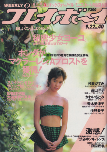  週刊プレイボーイ 1987年9月22日号 (No.40) 雑誌