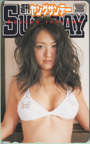 磯山さやか 週刊ヤングサンデー テレカ