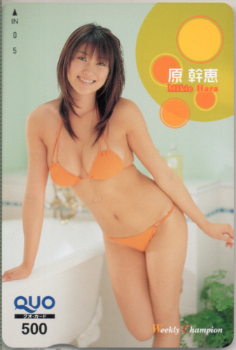 原幹恵 週刊少年チャンピオン クオカード