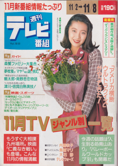  週刊テレビ番組 1991年11月8日号 (880号) 雑誌